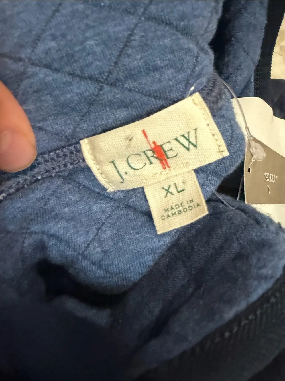 J crew Quilted quarter-zip pullover